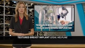 Legal marketing graphic about Allergan Breast implant litigation