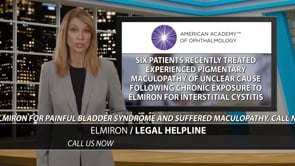 Example legal marketing television advertisement for Elmirion injuries