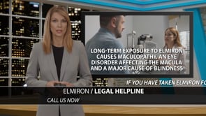 Example legal marketing television advertisement for Elmirion injuries