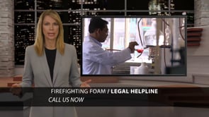 Example legal marketing television advertisement for firefighting foam injuries