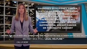Example legal marketing television advertisement for PFAS injury litigation