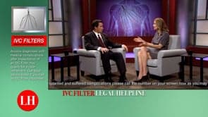 Example legal marketing infomercial advertisement for IVC Filter injury litigation