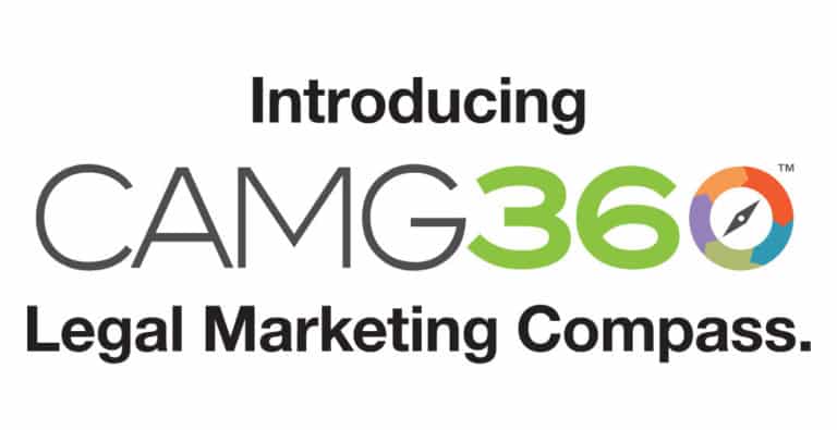 Logo for introducing CAMG360 legal marketing compass