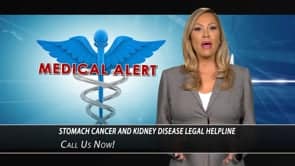 Example legal marketing television advertisement for PPI gastric cancer injury litigation