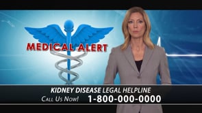 Example legal marketing television advertisement for PPI kidney disease injury litigation