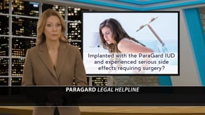 Example legal marketing television advertisement for ParaGard IUD injury litigation