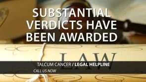 Example legal marketing television advertisement for Talc injury litigation
