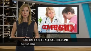 Example legal marketing television advertisement for Talc injury litigation