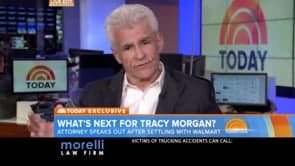 Still from a Today show segment featuring a trucking injury lawyer