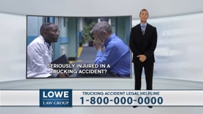 Example legal marketing television advertisement for trucking injury lawyers