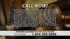 Example legal marketing television advertisement for California wildfires
