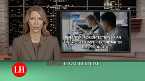 Example legal marketing infomercial advertisement for Zantac injury litigation